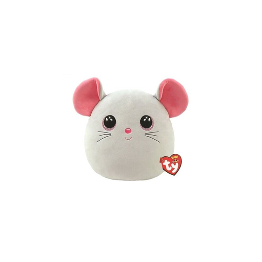 TY Catnip The Mouse Squish-A-Boo 10"