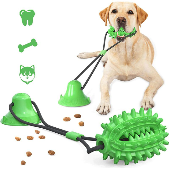 Soekavia - Dog Chew Toys, Dog Suction Cup Toy, Multifunction Pet Molar, Teeth Cleaning with Dog Dental Care Function