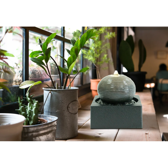 Mindy Metal Fountain with Light