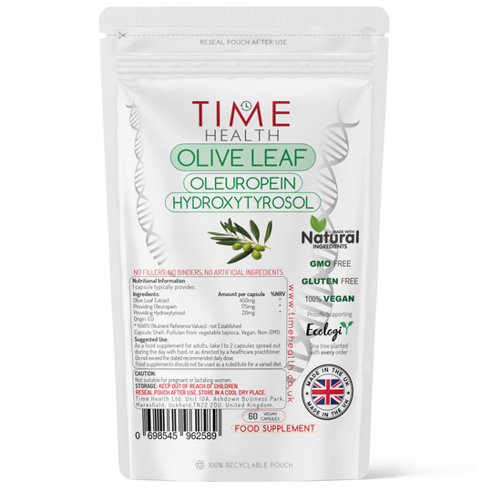 Olive leaf extract - Maximum Strength - Source of Oleuropein & Hydroxytyrosol (60 capsules)