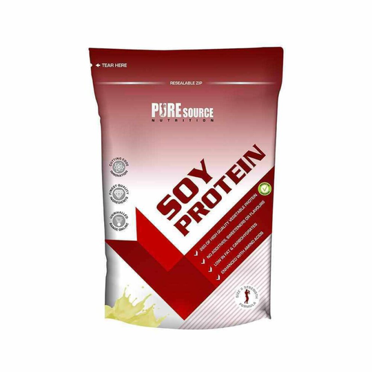 (Vanilla, 500g) Soy Protein Isolate Powder Natural Vegan Flavoured