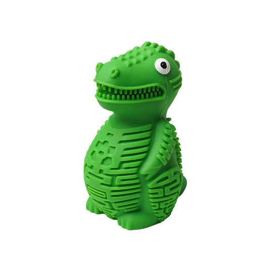 Indestructible Pet Dog Toy, Durable Crocodile Shaped Rubber Chew Toy, Interactive Toy for Small & Medium Dogs, Teeth Cleaning Toy, Green(green)