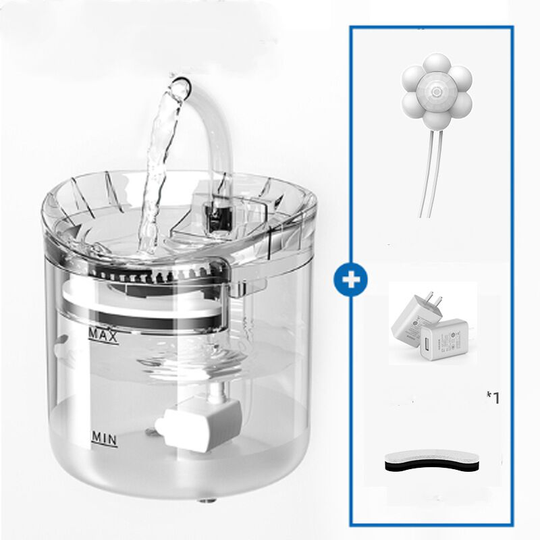 Thsinde - Automatic Cat Water Fountain 1.8L Water Fountains for Cats Puppy Pets with 2 Intelligent Water Modes -Smart Sensing-EU Regulation