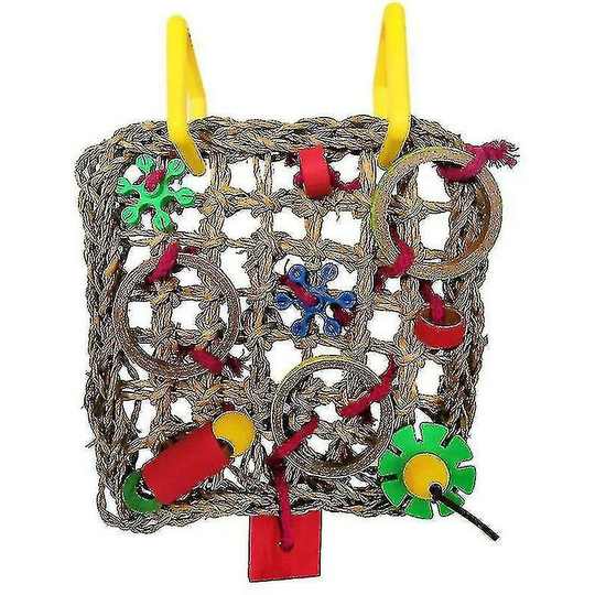 Bird Climbing Net Parrot Toy(white) Thsinde