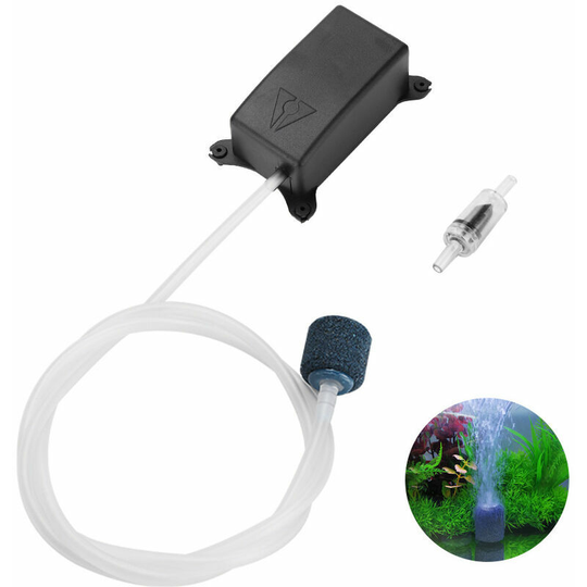 Aquarium Air Pump Aquarium Air Pump Kits Oxygen Air Pump with Tube Check Valve Air Stone for Fish Tank , eu Plug
