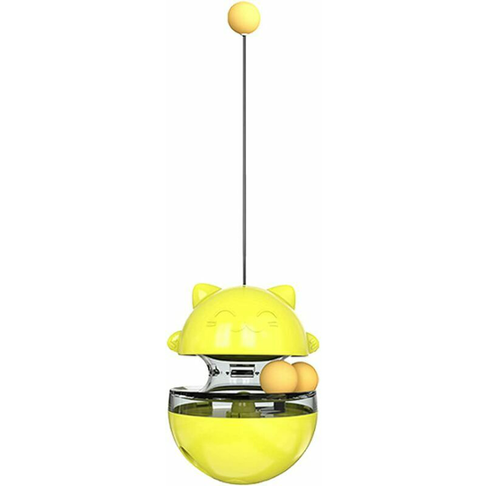 Cat Food Dispenser Leaky Cats Ball Toys Slow Cat Interactive Feeder Toy Dispensing Ball for Kitten Puppy