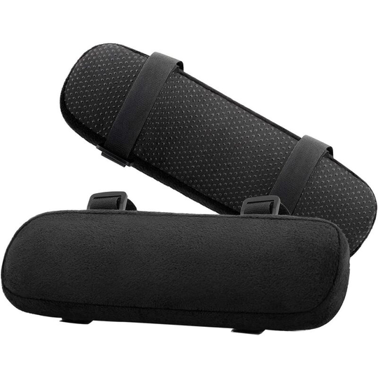 Support Cushion, Memory Foam Elbow Cushion Computer Desk Arm Pads for Arm Pain Relief - Black
