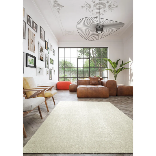 Gina Machine Washable Tufted Ivory Rug