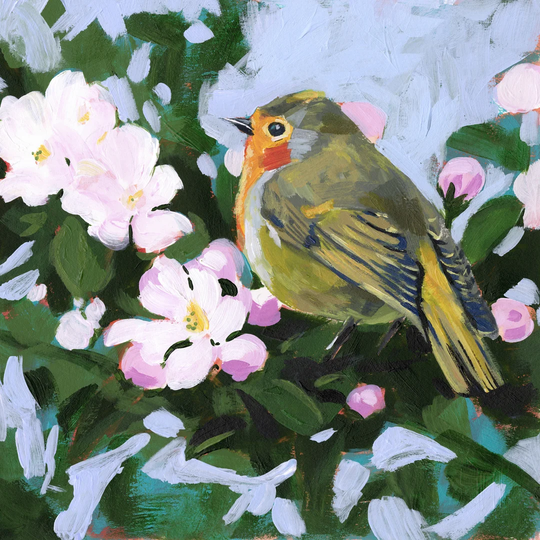 Perching II by Victoria Borges - Wrapped Canvas Painting