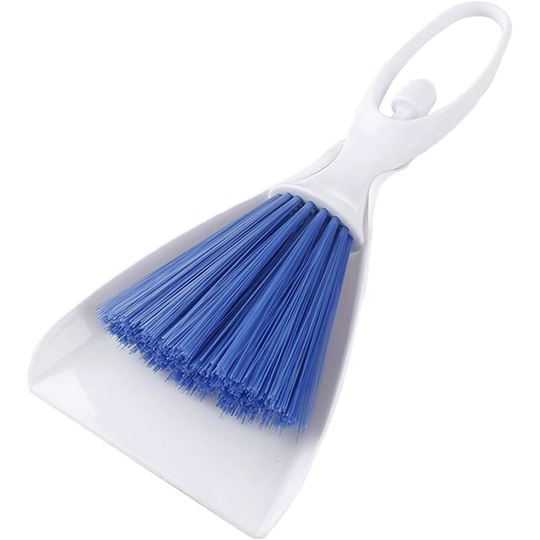 Dustpan and Brush Set Small Broom and Dustpan Dust Pan Nesting Tiny Cleaning Broom Small cleanups Set for Table Desk Countertop Key Board Cat Litter