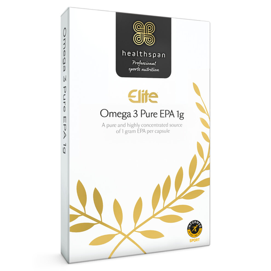 Healthspan Elite Omega 3 Pure EPA 1g, 60 Capsules, Lemon Flavour