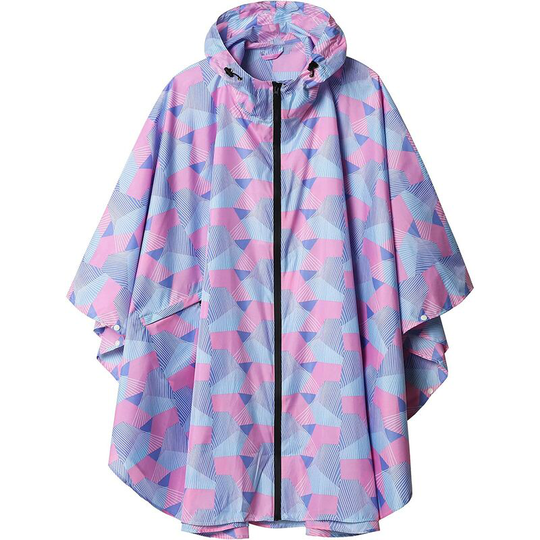 Kartokner - Rain Poncho Jacket Coat Hooded for Adults with Pockets, xl (Geometric Pink)