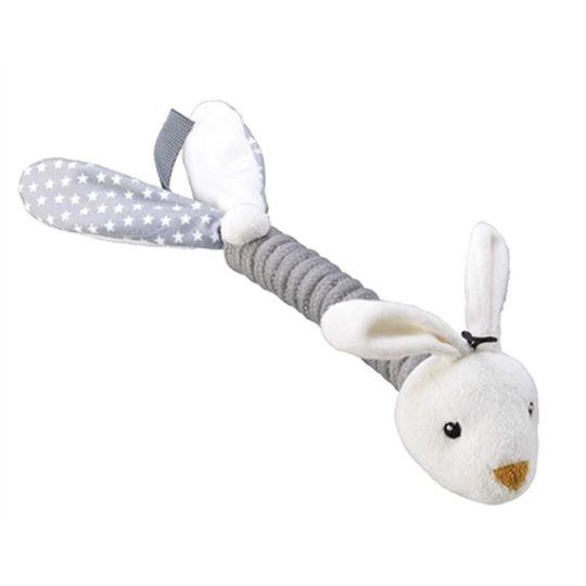 Rabbit Rope Dog Toy (One Size) (White/Grey) - White/Grey - House Of Paws