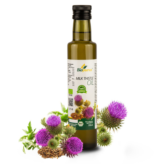 Biopurus Organic Cold-Pressed Milk Thistle Seed Oil 250ml