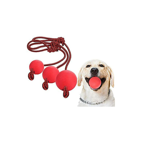 Rope Ball Dog Toy, 3pcs Cat Chew Toys, Rubber Ball Dog Toys