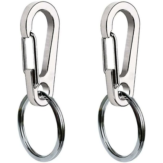 2 Pack Dog Tag Clips, Stainless Steel Pet ID Tag Holder for Dog/Cat