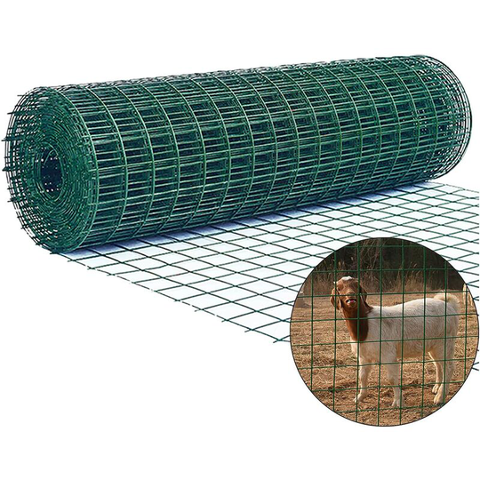 Day Plus - No Rust Mesh 90cm x 10m pvc Coated Wire Fencing Hot Dipped Galvanised Wire Fencing Decorative Fence Mesh Green Wire Mesh Animal Farm