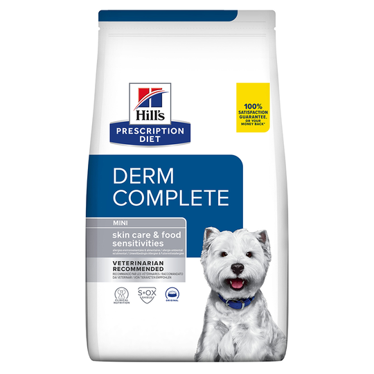 Hill's Prescription Diet Canine Mini Derm Complete Dry Dog Food - Economy Pack: 2 x 6kg