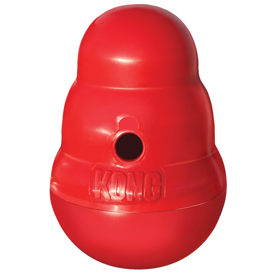 KONG Wobbler Dog Toy - Small: 15 x 11 cm