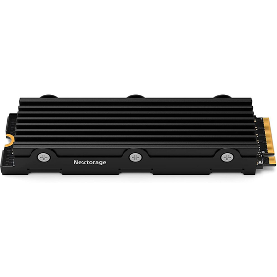 Nextorage Internal SSD 1TB for PS5 and PC Memory Expansion M.2 2280 Gen4 NVMe with Heatsink NEM-PA1TB/N SYM Maximum Transfer Rate Read: ..