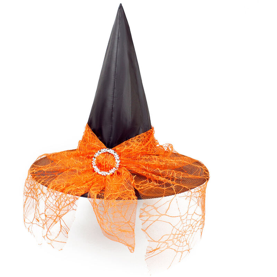 Halloween witch scarf magician hat adult kids Halloween cosplay witch headdress dress up