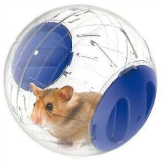 Silent Hamster Mini Running Activity Exercise Ball 4.72 Inch Toy Transparent Hamster Ball(Blue) - THSINDE