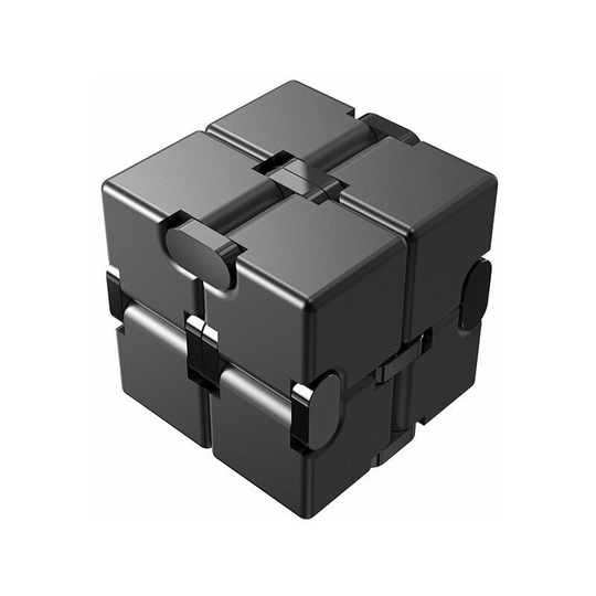 Fidget Cube Decompression Toy Infinity Cube, Worry Relief Finger Toy Stress, Killing Time Office Staff (Black)