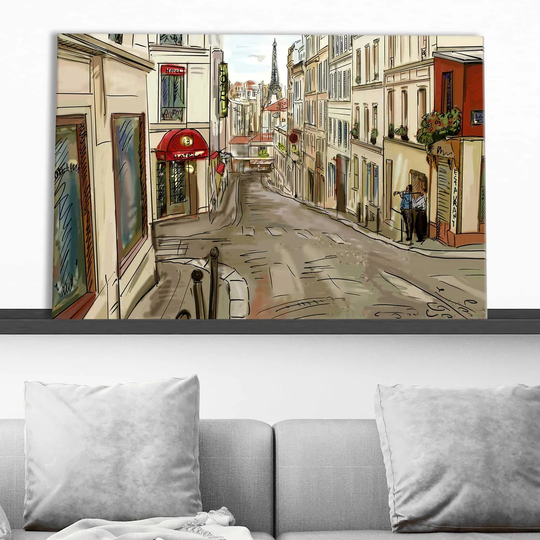 Evening in Paris - Wrapped Canvas Painting