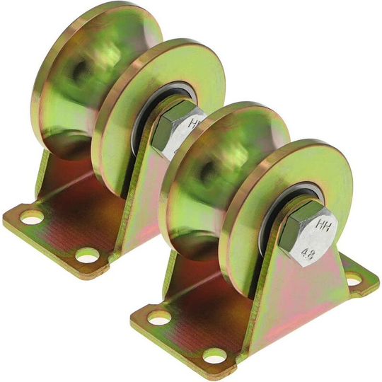 Echoo - 2 Pcs u Groove Gate Wheel, Gate Roller Wheel, Sliding Gate Wheels 50mm for Inverted Track, Industrial Machine, Rolling Gate