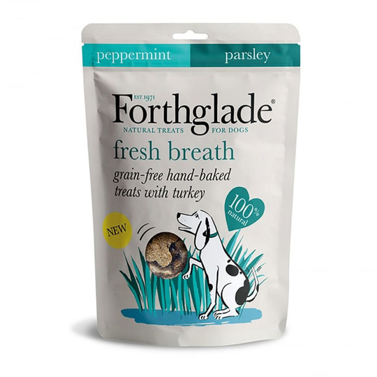 Forthglade Hand Baked Fresh Breath Dog Treat Turkey (One Size) (May Vary) - May Vary