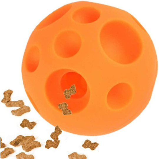 Bearsu - Dog Toy Balls, iq Treat Ball Food Dispensing Toys Interactive Dog Toy Food Dispenser Toy Puzzle Toy Ball, Non-Toxic Soft Rubber 3D Surface
