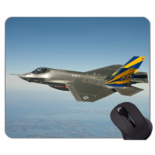 (300X250X3) Natural Rubber Mouse Pad,Fighter jet stream Lockheed Martin F 35 Non-Slip Rubber Base Mousepad