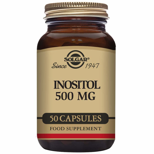 Solgar Inositol 500 mg Vegetable Capsules - Pack of 50