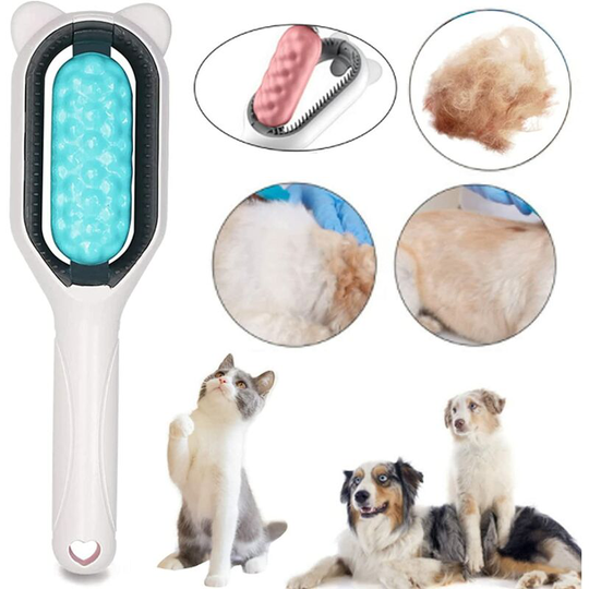 Universal Pet Knot Remover, Pet Hair Remover Brush, Short Reusable Hair Removal Comb (Blue)