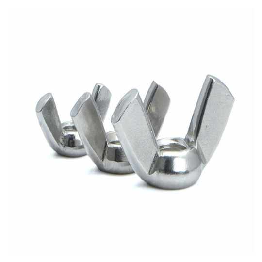 Betterlifegb - M6 Wing Nuts, Stainless Steel 201 Fasteners Parts Hurrican Screws Hand Twist Tighten Ear Butterfly Nut, 5pcs