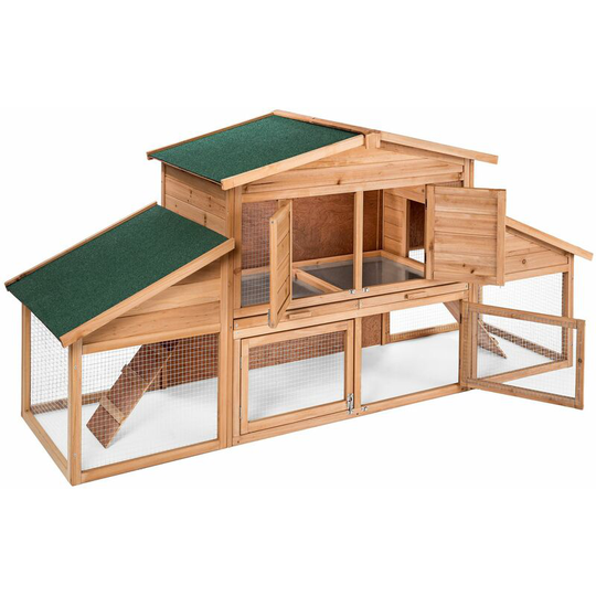 Xxl hutch for small animals - brown