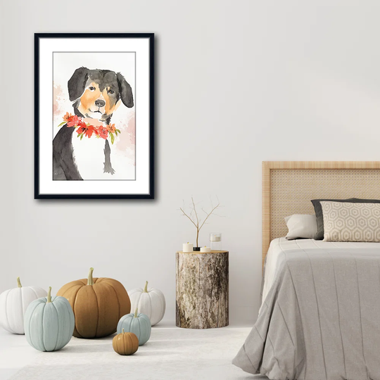 Puppy I - Picture Frame Painting Print on Acrylic