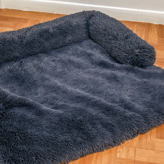 Dog Mat Sofa Bed Plush Dog Sofa Blanket, Nest Cushion One Piece Waterproof Pet Bed,Dark gray,M - Dark gray,M