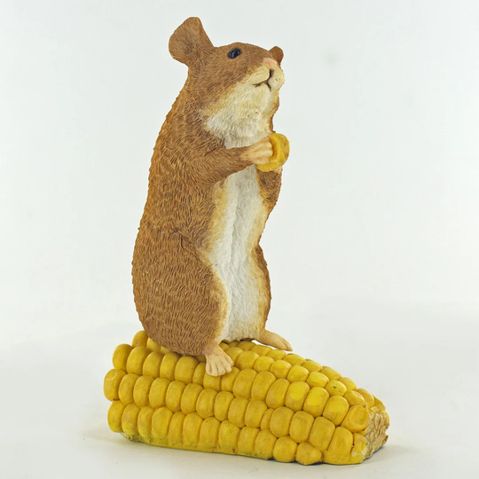 Hamster on Corn Lugenia Figurine