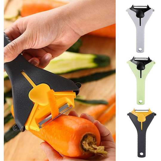 3-in-1 Multifunction Peeling Knife Peeler Melon Planer Fruit Grater Scraper Kitchen Tool - Flkwoh