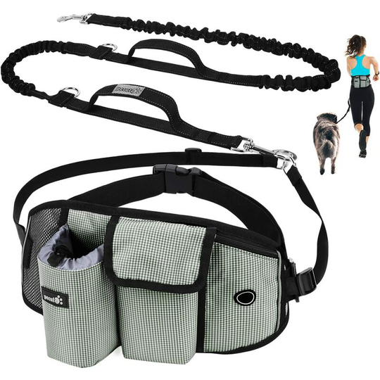 110kg Pet Exit Training Pockets Shock Absorption, Comfortable, Reflective Stitching, Ideal for Running, Jogging and Walking (green)