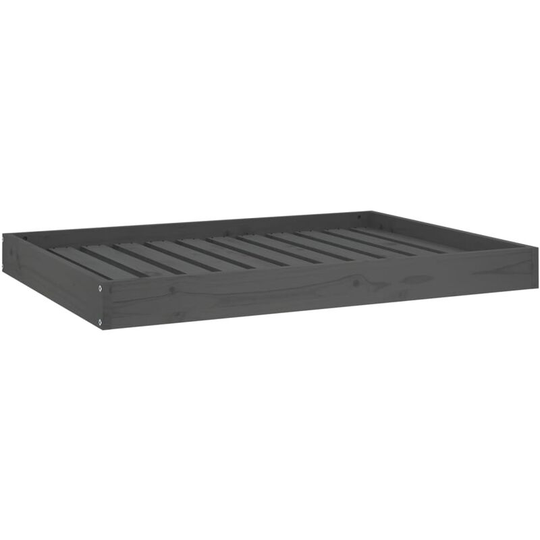 Dog Bed Grey 101.5x74x9 cm Solid Wood Pine Vidaxl Grey