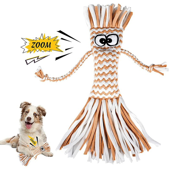 Perle Rare - Squeaky Dog Toy - Interactive Soft Dog Toys Against Boredom, Puppy Toy Teeth Cleaning, Soft Training Toys for Small and Medium Sized