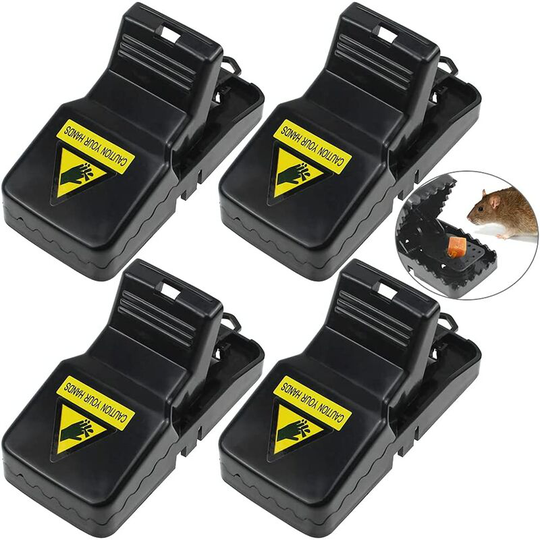 Pack of 4 Todoxi Mouse Trap Easy to Use Rat Trap Safe Mouse Trap Reusable Rat Trap Mouse Trap with Powerful and Sensitive Control