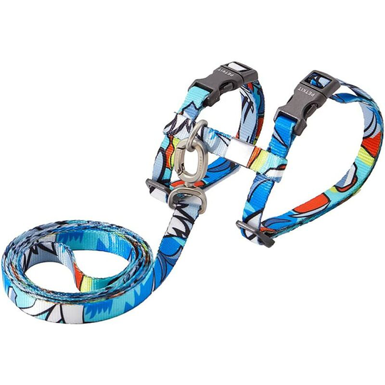 Modou - Cat Harness, Kitten/Small Dog Leash, Soft Adjustable Anti-Escape Harness for Kitten, Puppy, Maine Coon, Persian, Rabbits, Chihuahua (Chest