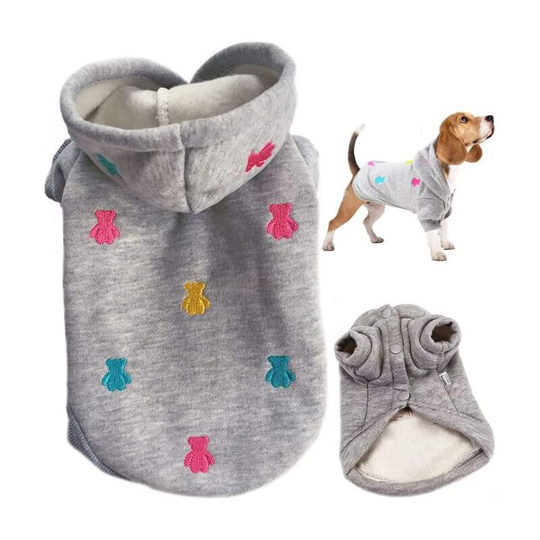 Small Dog Clothes Chihuahua Clothes with Hood Puppy Jacket Dog Sweatshirt l