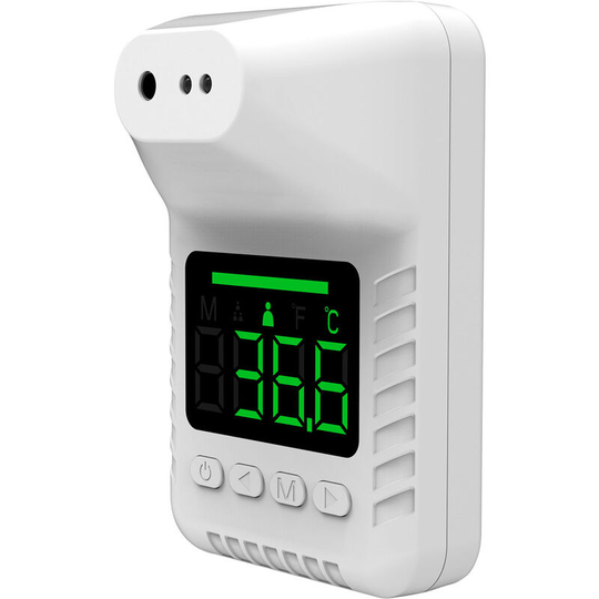 Non-contact Infrared Thermometer Counter °c/°f 6 languages Audio Note 50 Memory Three Installation Methods