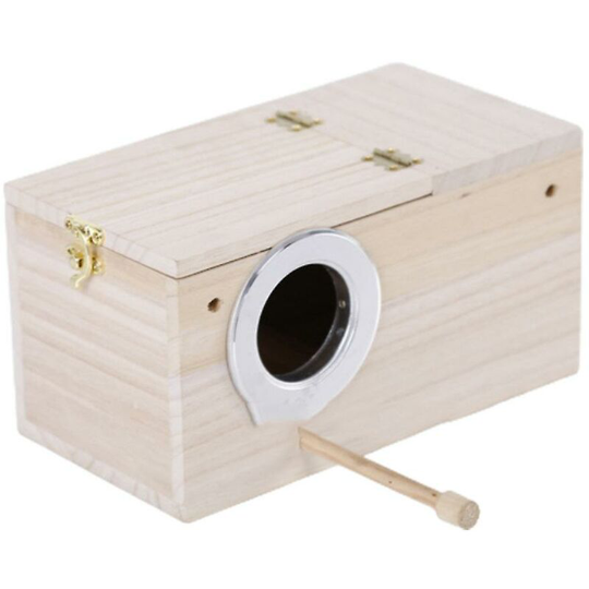 Bird Breeding Boxes Cage Wooden Bird House