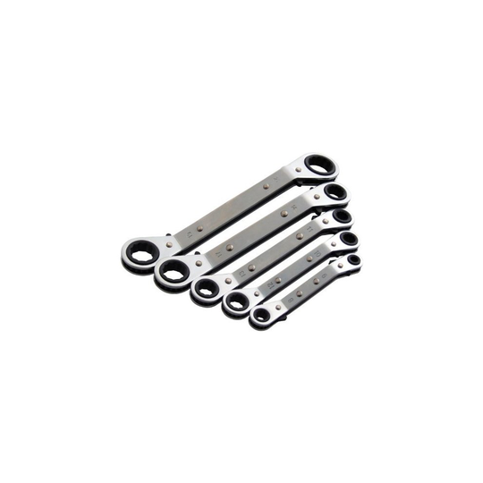 5pc Offset Ring Ratchet Spanner Set - 5 Amtech Pieces Metric Wrench - ratchet spanner offset ring 5 amtech pieces metric wrench 5pc
