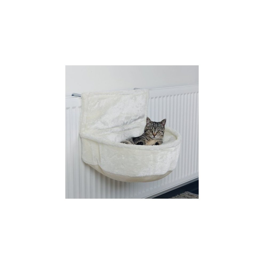 Cuddly Bag For Radiators, Plush, 45 × 13 × 33 Cm, White - x Cuddle Radiator - bag white x cuddle radiator stuffed cat bed art 43140 cats heating